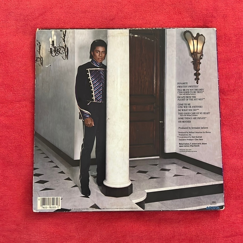 JERMAINE JACKSON “Dynamite” featuring MICHAEL JACKSON 1984 Arista Vinyl/Record - Picture 3 of 7